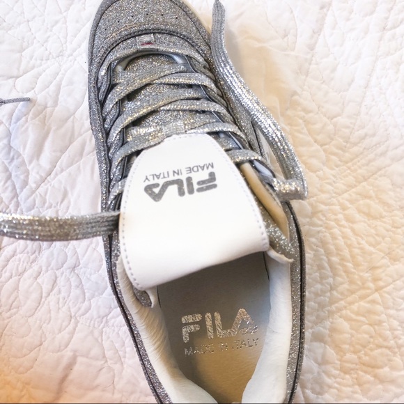 glitter fila shoes